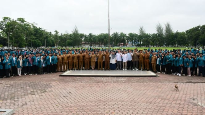 1.570 mahasiswa Unimed KKN di Deli Serdang.