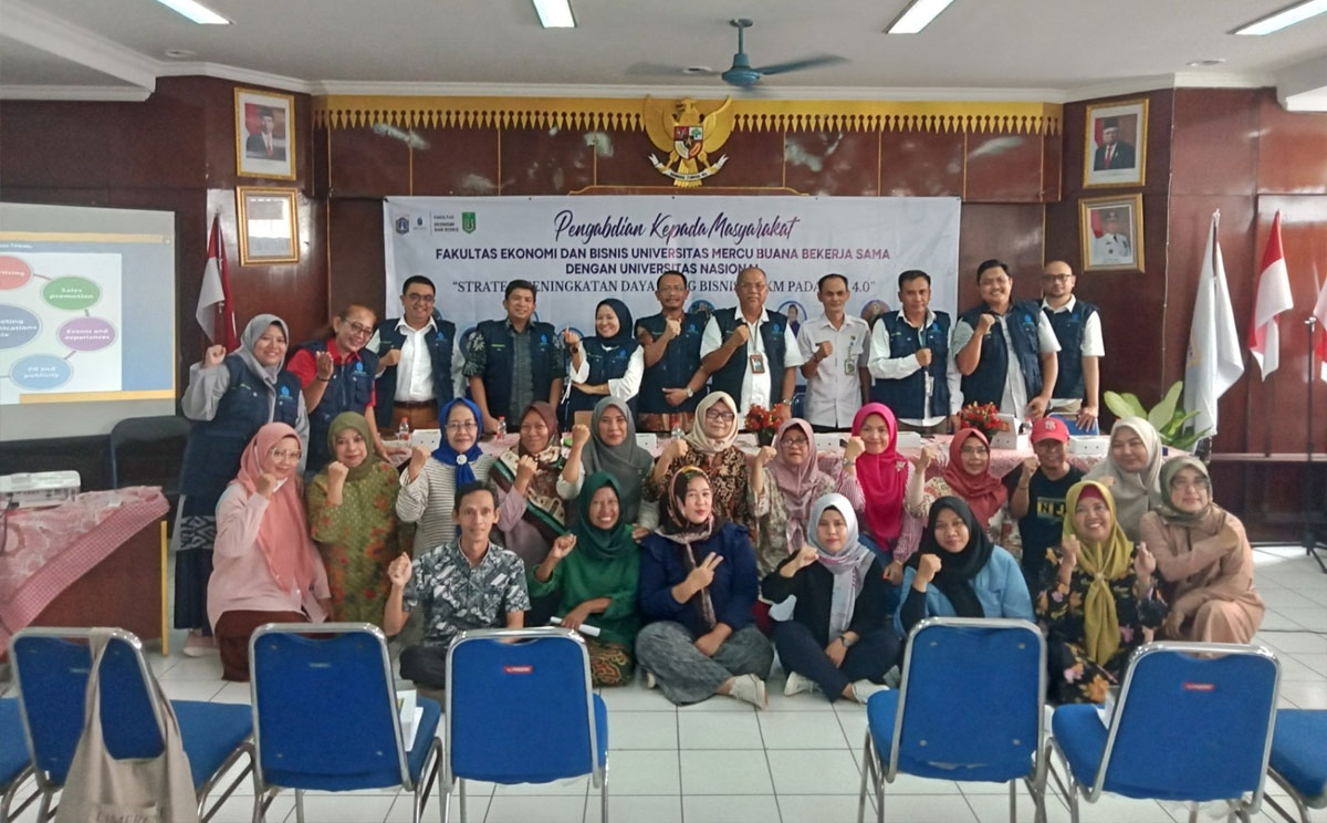 UMB dan Unas Dorong Peningkatan Daya Saing Bisnis UMKM di Kelurahan Kota Bambu Selatan, Jakarta Barat